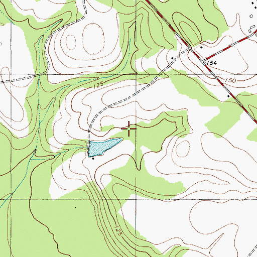 Topographic Map of George Tindal Pond Dam D-3496, SC