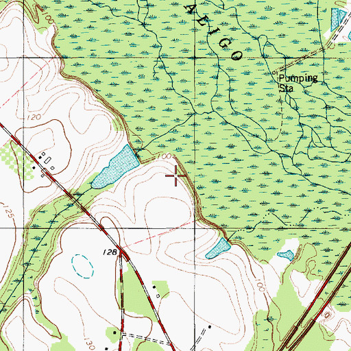 Topographic Map of Harvin Pond Dam D-3489, SC