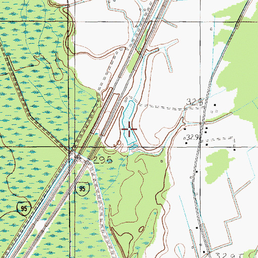 Topographic Map of Mcfadden Pond Dam D-3483, SC