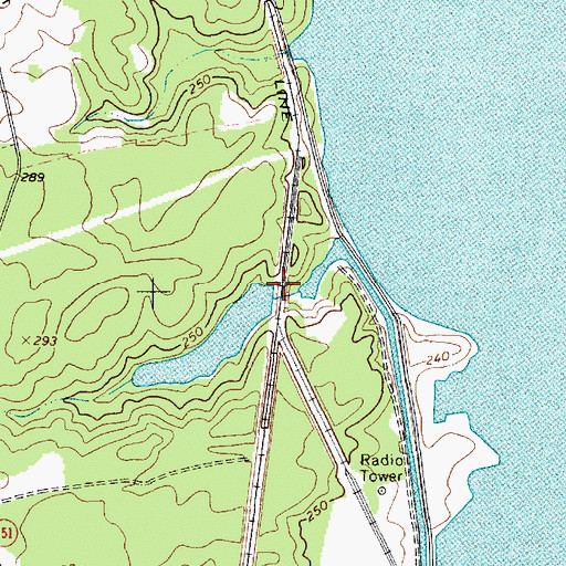 Topographic Map of C P and L Slag Pond Dam D-3514, SC