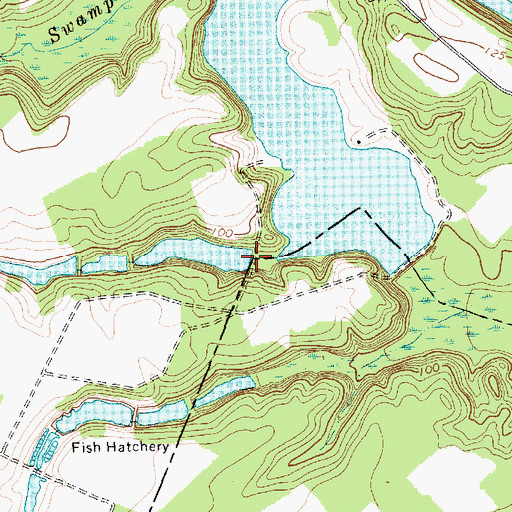 Topographic Map of Experiment Station Pond Dam D-3554, SC