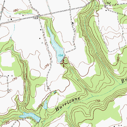 Topographic Map of Cribbs Pond Dam D-3542, SC