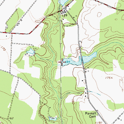 Topographic Map of Jeffords Pond Dam D-3541, SC