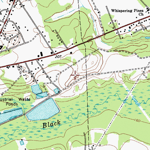 Topographic Map of Sonoco Industrial Waste Dam D-3521, SC