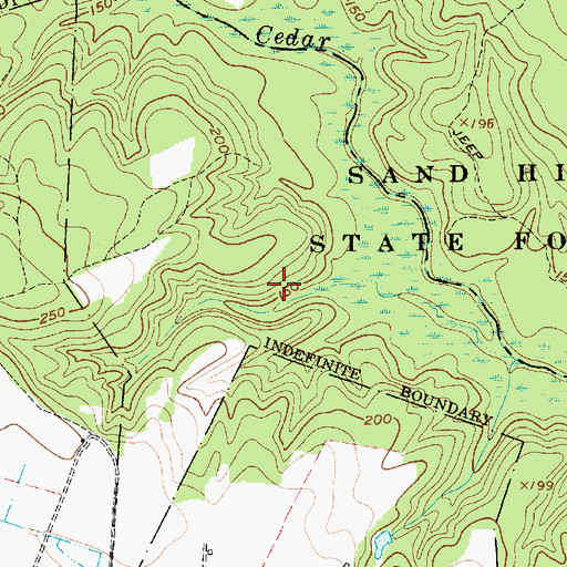 Topographic Map of Darlington Pond Dam D-3529, SC