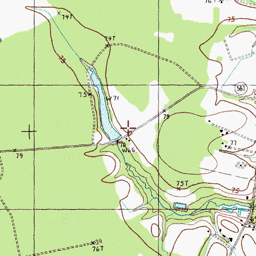 Topographic Map of Coleman Pond Dam D-3579, SC