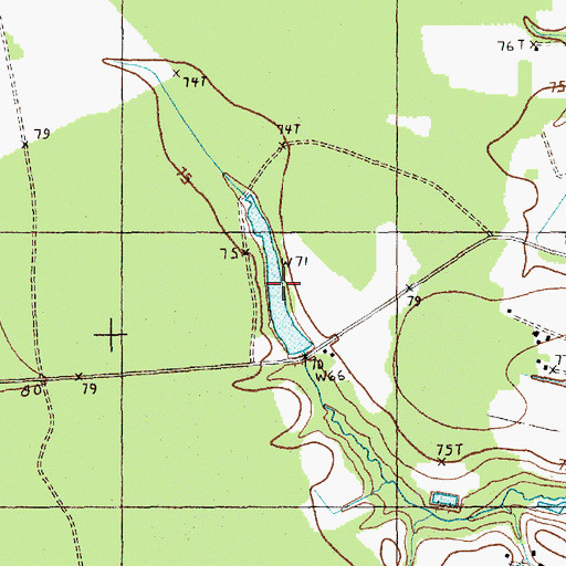 Topographic Map of Coleman Pond Dam, SC