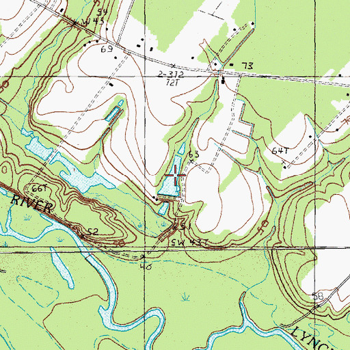 Topographic Map of Richard Holliday Pond, SC