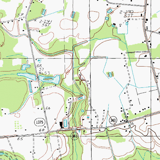 Topographic Map of Eaddy Pond, SC