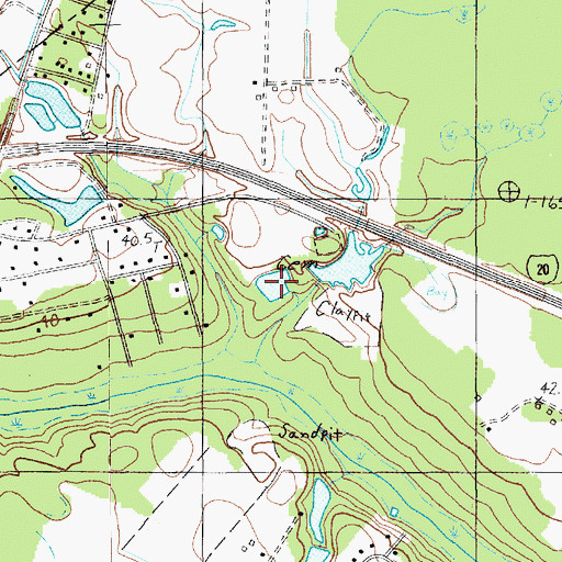 Topographic Map of Murry Pond, SC