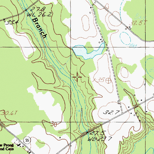 Topographic Map of Blackwell Pond Dam D-3569, SC