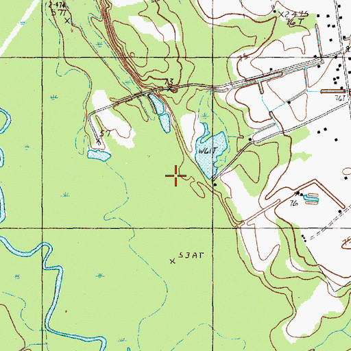 Topographic Map of Matthews Pond Dam D-3568, SC