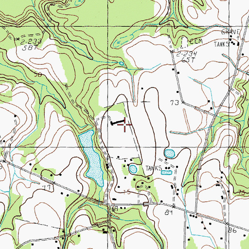 Topographic Map of Leo Hanna Pond, SC