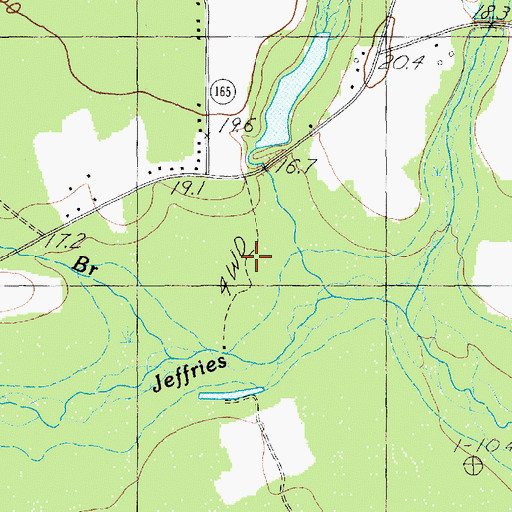 Topographic Map of Pepsi Cola Lake, SC