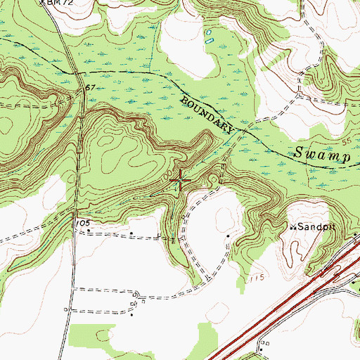 Topographic Map of Goodson Pond Dam D-3558, SC