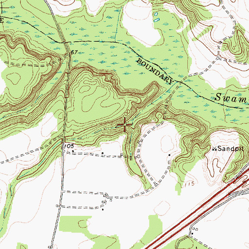Topographic Map of Goodson Pond, SC