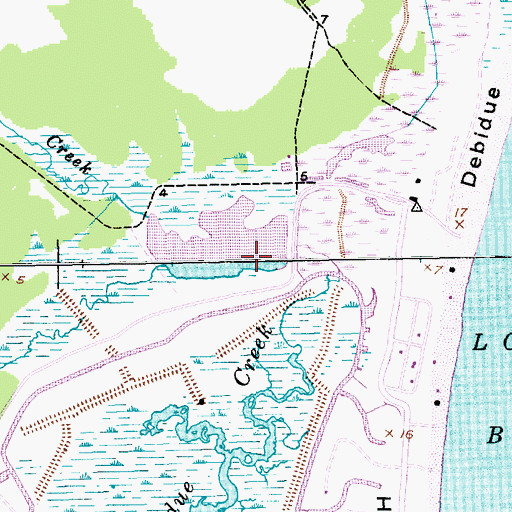 Topographic Map of Bridge Pond Dam D-3513, SC