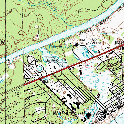 Topographic Map of Lewis Pond Dam D-3635, SC