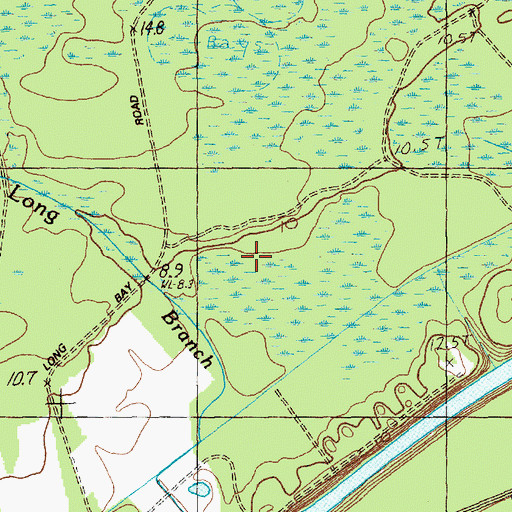 Topographic Map of Lower Chesnut Lake, SC
