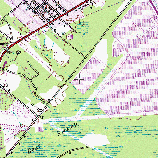 Topographic Map of Conway Oxidation Pond Number One Dam D-3625, SC