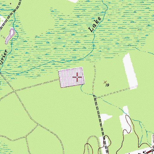 Topographic Map of Conway Oxidation Pond Number Two Dam D-3624, SC