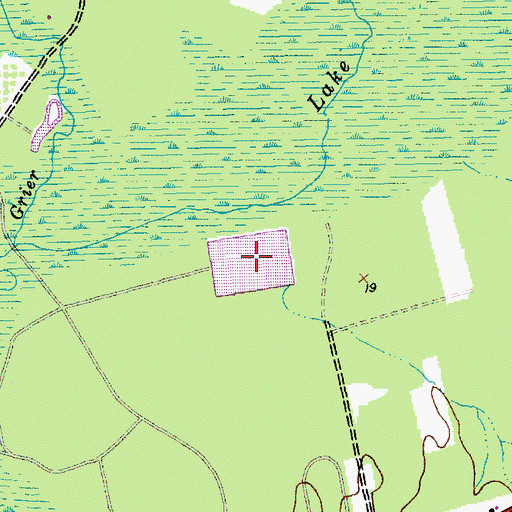 Topographic Map of Conway Oxidation Pond Number Two, SC