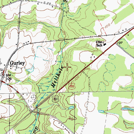 Topographic Map of Allsbrook Pond Dam D-3619, SC