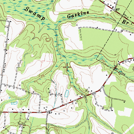 Topographic Map of Loris Oxidation Pond, SC
