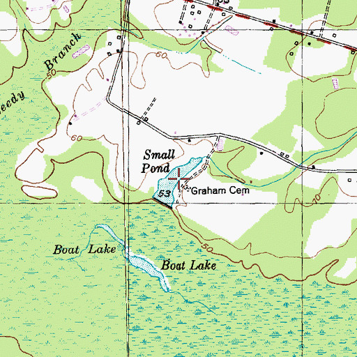 Topographic Map of Small Pond, SC
