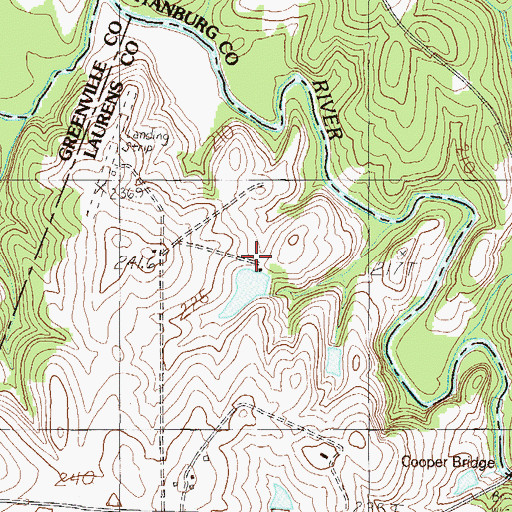 Topographic Map of Bob Jones Farm Pond Dam D-2965, SC