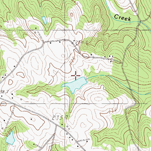 Topographic Map of Riddle Pond Dam D-2966, SC