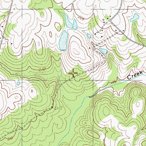 Topographic Map of Martins Last Pond, SC