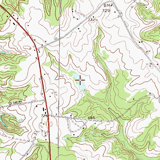 Topographic Map of Knights Pond, SC