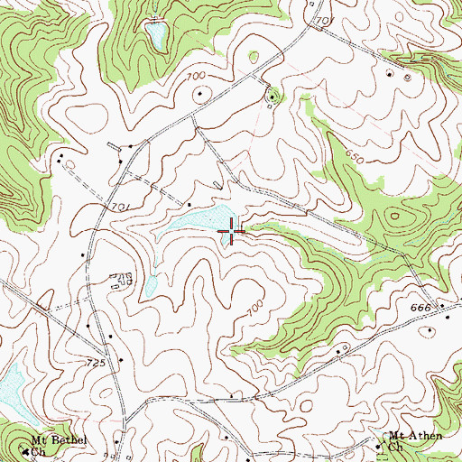 Topographic Map of Ziegenfuss Pond Dam D-2970, SC