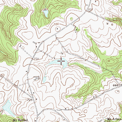 Topographic Map of Ziegenfuss Pond, SC