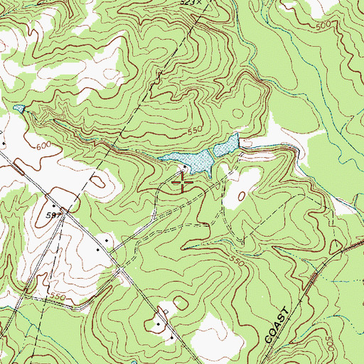 Topographic Map of Blackmonds Pond Dam D-2987, SC