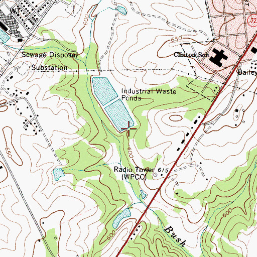 Topographic Map of Clinton Thornwell Pond Two Dam D-2991, SC