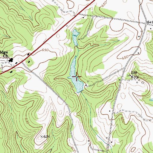 Topographic Map of Davis Pond, SC