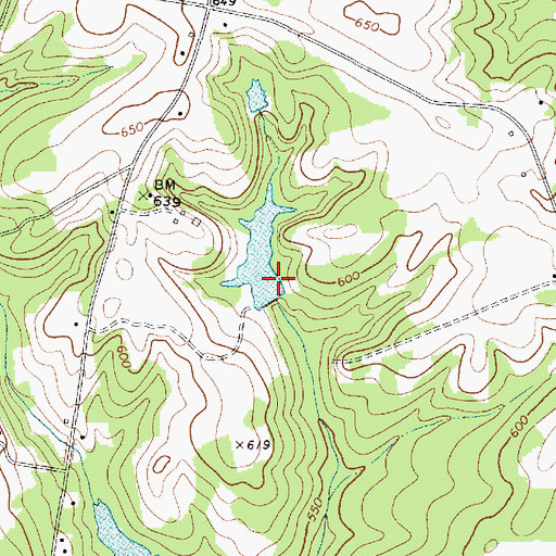 Topographic Map of Elizabeth M Davis Pond Dam D-2993, SC