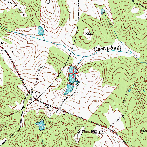 Topographic Map of Hollingworths Pond, SC