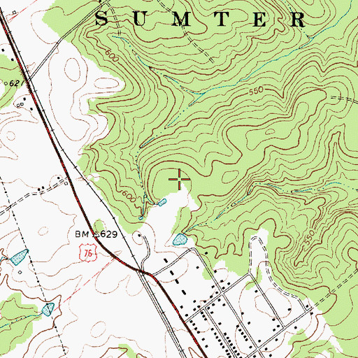 Topographic Map of Heath Copeland Pond Dam D-3001, SC