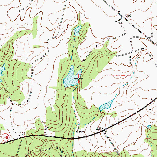 Topographic Map of Bedenbaugh Pond Dam Number One D-3003, SC