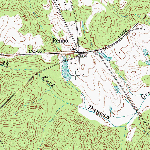 Topographic Map of Copeland Pond Dam D-3006, SC