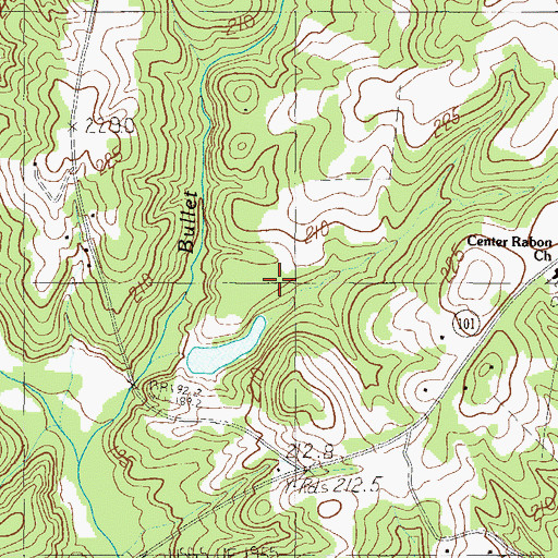 Topographic Map of Babb Pond Dam D-3018, SC