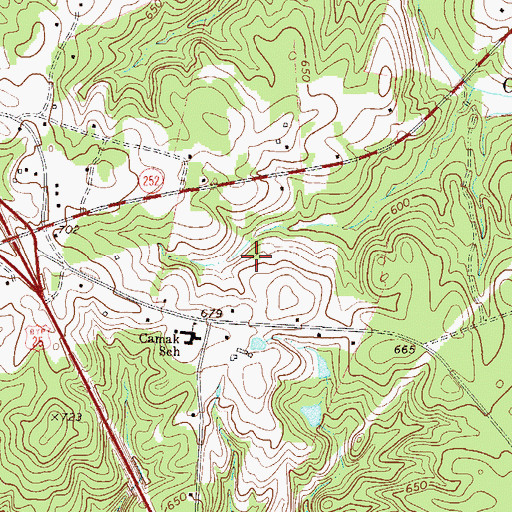 Topographic Map of Hendricks Pond Dam D-3024, SC