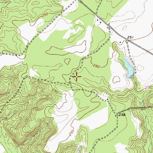 Topographic Map of Pusser Pond, SC