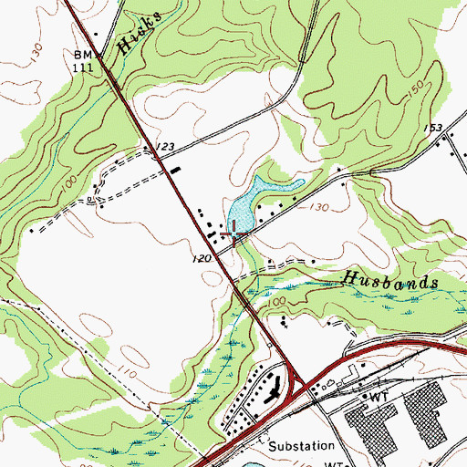 Topographic Map of Rollins Pond Dam D-2945, SC