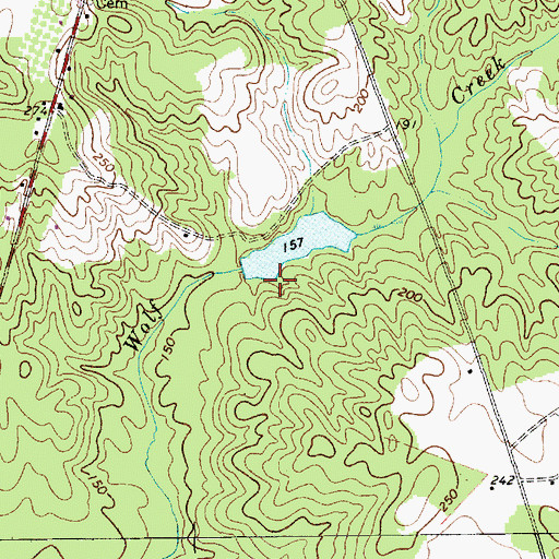 Topographic Map of Haire Pond Dam D-3431, SC