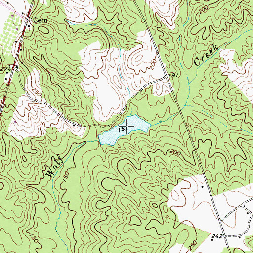 Topographic Map of Haire Pond, SC