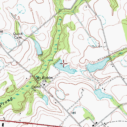 Topographic Map of McInnis Pond Dam D-3434, SC
